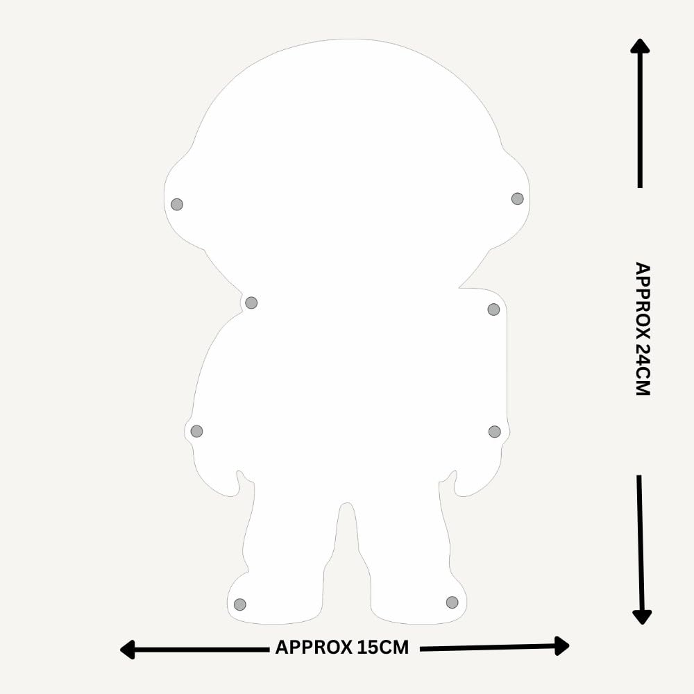 Astronaut Magnetic Whiteboard | Reusable Magnetic Board for Study, Chores & Activities |Marker Pen Included | Home & School Learning Organizer