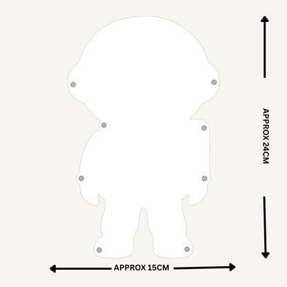 Astronaut Magnetic Whiteboard | Reusable Magnetic Board for Study, Chores & Activities |Marker Pen Included | Home & School Learning Organizer