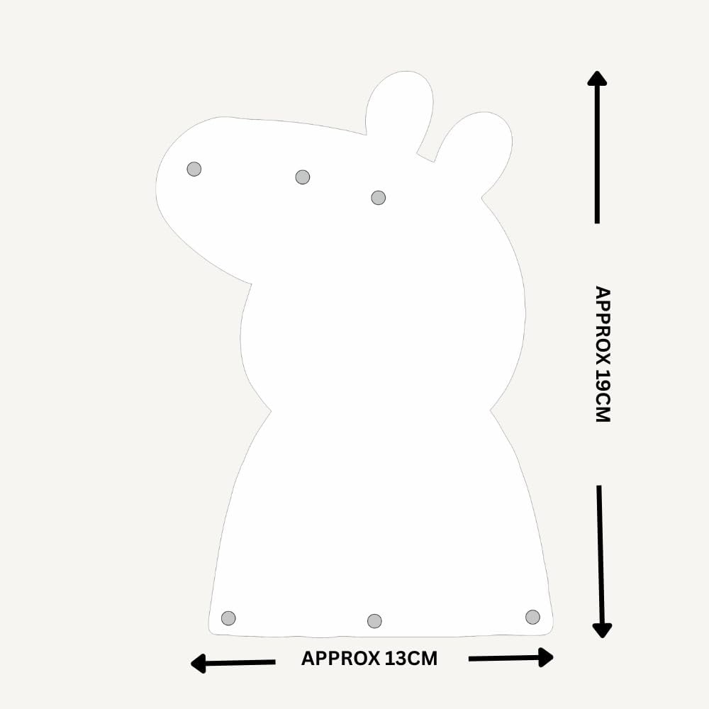 Cute Pig Magnetic Whiteboard | Reusable Magnetic Board for Study, Chores & Activities |Marker Pen Included | Home & School Learning Organizer