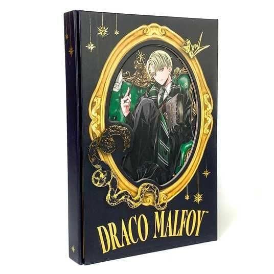 Harry Potter Hard Cover Journal Diary Notebook | Rustic Red Look | Wizard Kid Memorabilia | Potter Heads | Magnetic Cover| 115x168x20 mm, 192 Pages (Draco)