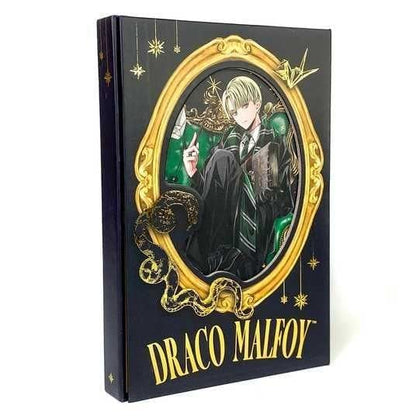 Harry Potter Hard Cover Journal Diary Notebook | Rustic Red Look | Wizard Kid Memorabilia | Potter Heads | Magnetic Cover| 115x168x20 mm, 192 Pages (Draco)