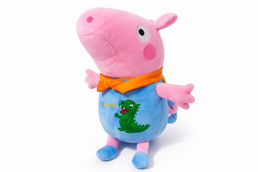Peppa Pig Plush Toy for Kids (36 cm) – Cute Cartoon Pig Stuffed Soft Toy with Dinosaur Outfit, Ultra Soft Hugging Toy for Babies & Toddlers, Birthday Gift for Boys & Girls