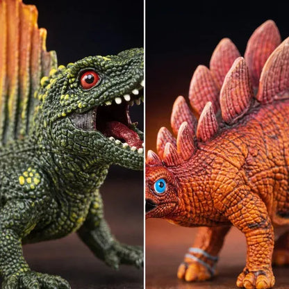 Spinosaurus & Stegosaurus Dinosaur Figures Set of 2 | Realistic Simulation Models | Kids Educational Figures | Desk Decor & Return Gift