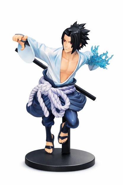 Naruto Sasuke Uchiha Action Figure with Chidori Effect | 22cm Anime Collectible Statue | Premium PVC Figure for Desk Decor & Gifts
