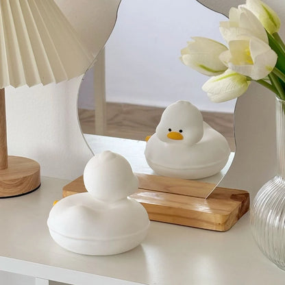 Duck Silicone LED Night Lamp – Rechargeable Touch Sensor Bedside Lamp for Kids, Baby Nursery & Bedroom Decor