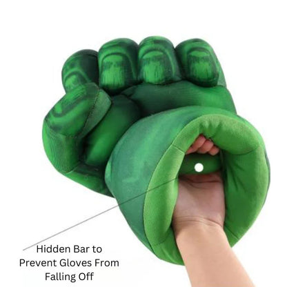 Hulk Smash Gloves for Kids | Giant Green Superhero Fist Gloves | Soft Plush Roleplay Toy ( COD NOT AVAILABLE)