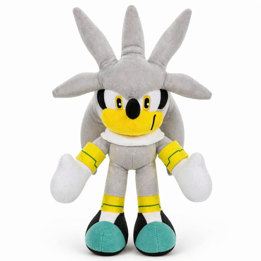 Silver the Hedgehog Plush Toy – Approx 32cm Soft Stuffed Cartoon Character Doll | Cute Cuddly Toy for Kids & Gifts
