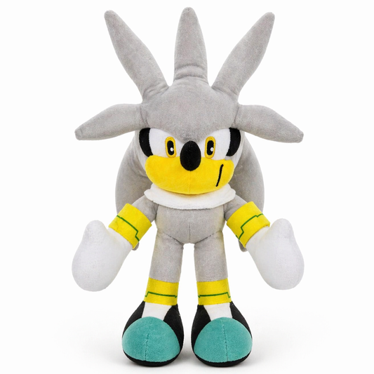 Silver the Hedgehog Plush Toy – Approx 32cm Soft Stuffed Cartoon Character Doll | Cute Cuddly Toy for Kids & Gifts