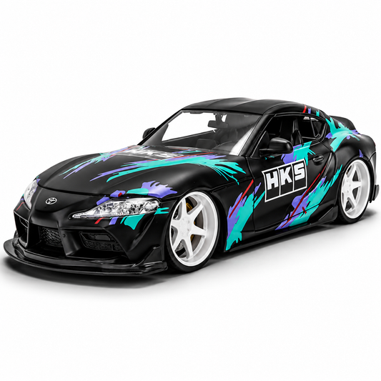 Jada 2020 Toyota GR Supra HKS, Black/Green Toys 37023-1/24 Scale Diecast Model Car ( COD NOT AVAILABLE0