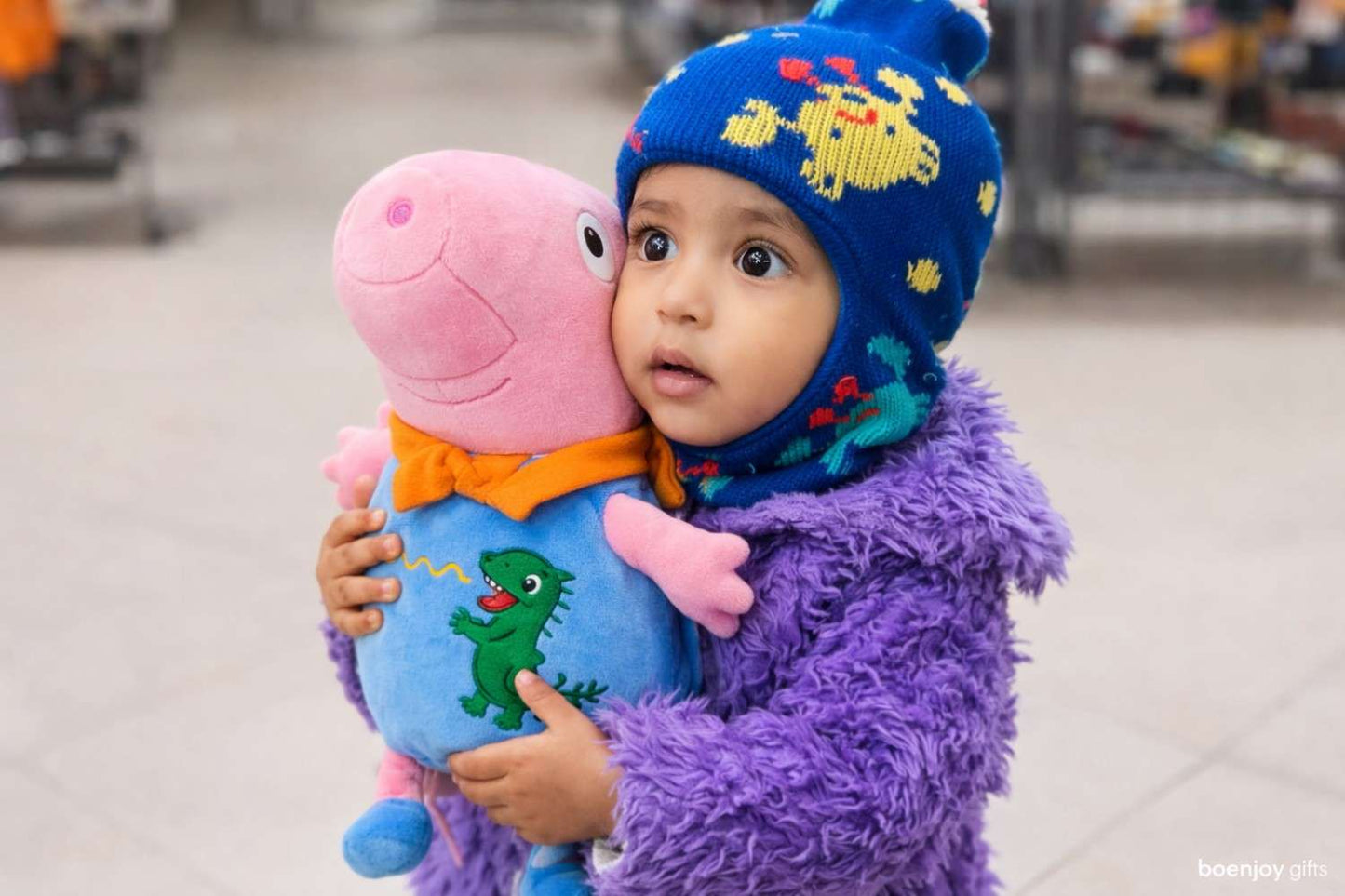 Peppa Pig Plush Toy for Kids (36 cm) – Cute Cartoon Pig Stuffed Soft Toy with Dinosaur Outfit, Ultra Soft Hugging Toy for Babies & Toddlers, Birthday Gift for Boys & Girls