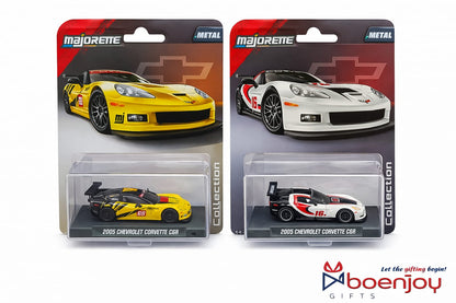 Majorette 2005 Chevrolet Corvette C6R Die-Cast Metal Hot Wheels Toy Car – 1:64 Scale Racing Model Car for Kids & Collectors (Yellow / White)COD NOT AVAILABLE