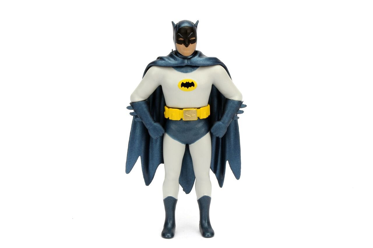 Jada Toys 98259 1966 Classic TV Series Batmobile With Batman And Robin Figures 1/24 Scale Diecast Model, Multicolor ( COD NOT AVAILABLE)