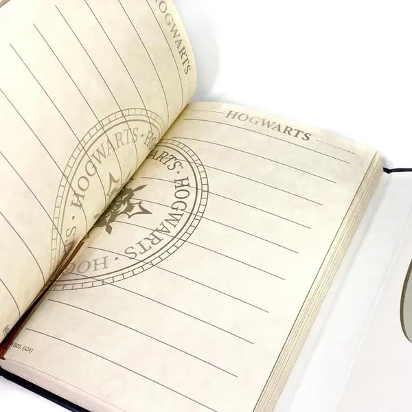 Harry Potter Hard Cover Journal Diary Notebook | Rustic Red Look | Wizard Kid Memorabilia | Potter Heads | Magnetic Cover| 115x168x20 mm, 192 Pages (Draco)