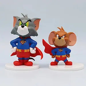 Tom & Jerry Superhero & Wizard Collection | Set of 2 Collectible Figurines