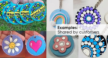 MDF Wood Sheet Craft - Plain Multi for Painting Wooden Sheet Craft - Set of 20-for Decoupage MDF Plains, Resin Art Work & Decoration