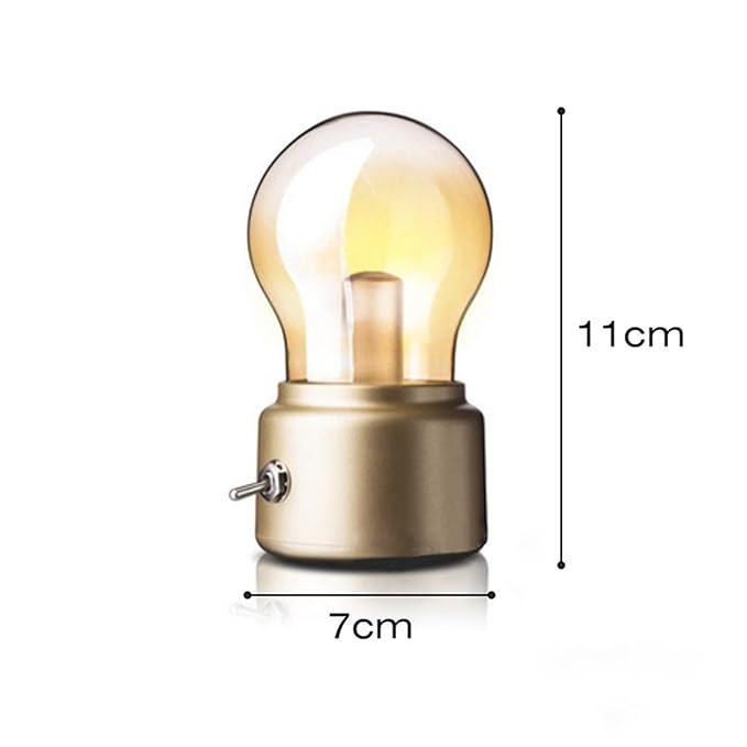 Bulb Classical Blowing Desk Lamp Decoration Light Retro Rechargeable
