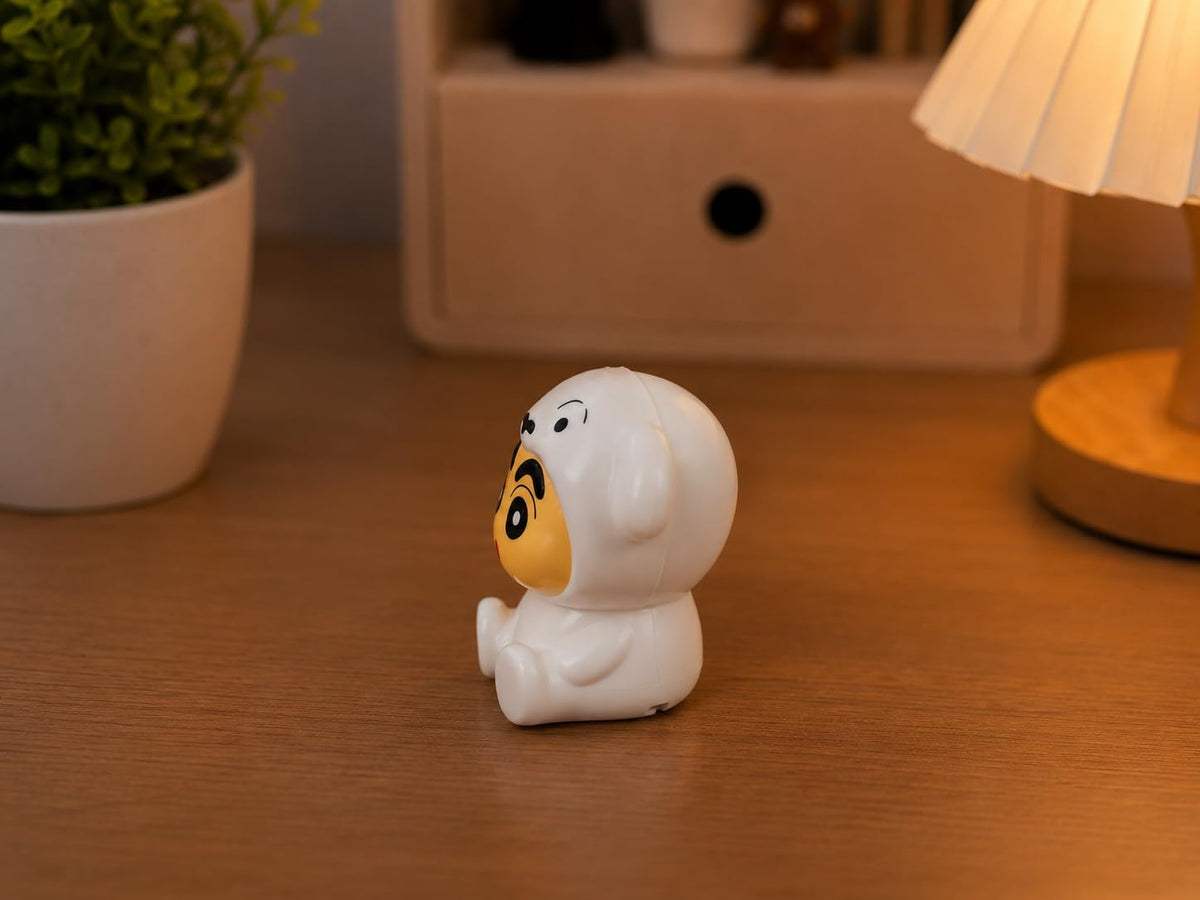 Shinchan Night Lamp for Kids | Soft Warm LED Light | Compact Bedside Table Lamp | Decorative Night Light