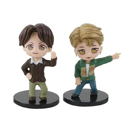 Bts Retro Set Of 7 |7 Cm|| Limited Edition Collectible Action Figure