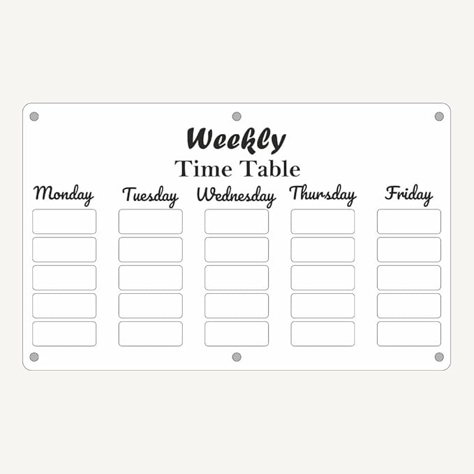 Magnetic Whiteboard Weekly Planner & to Do List | Double Sided Dry Erase Board