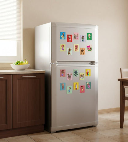 Cocomelon Kids Fridge Magnet Set, Refrigerator Magnets | Fun Collectible Gift & Home Décor (Pack of 20) 4x5 cm