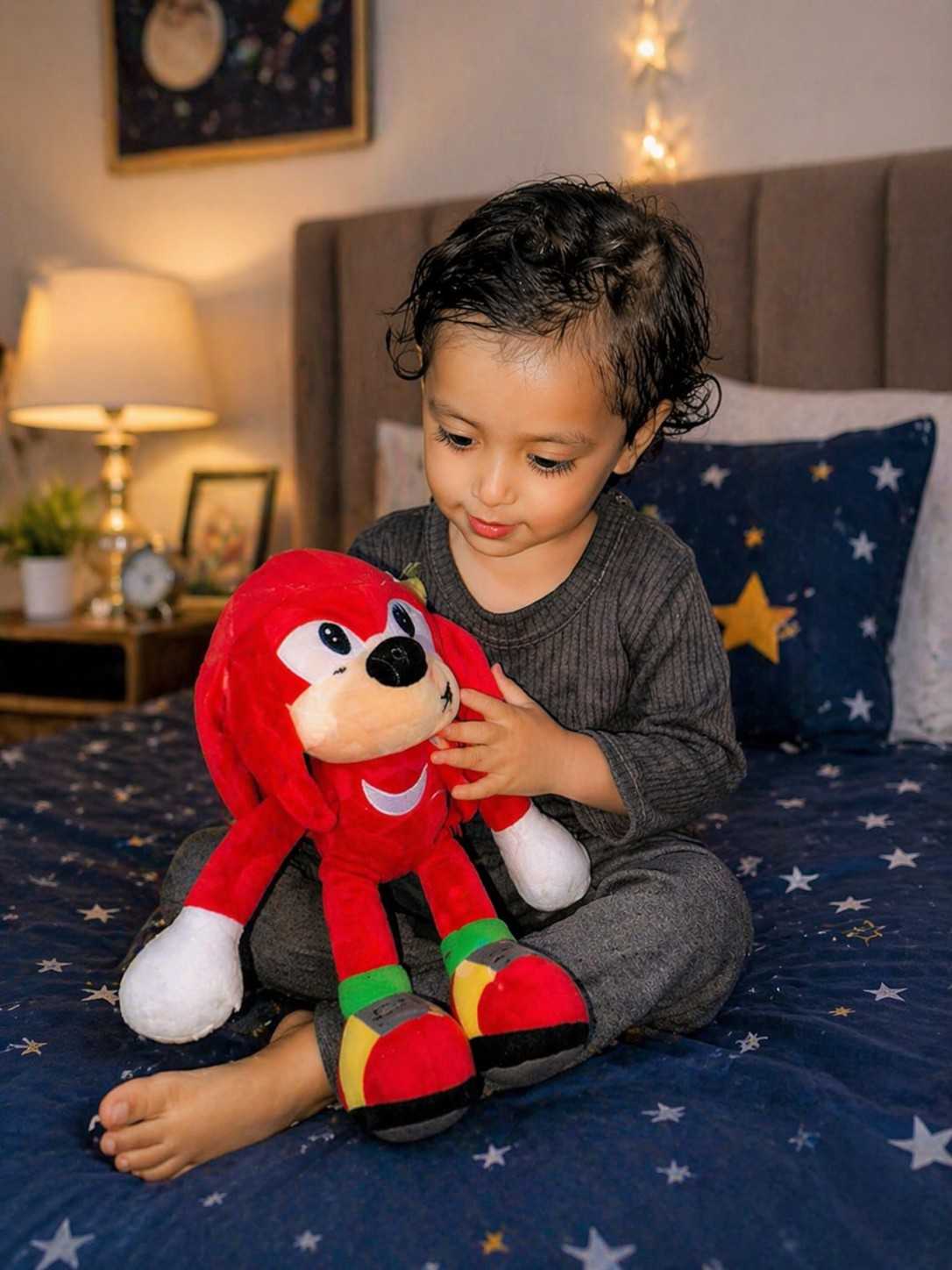 Ugandan Knuckles Plush Toy 32cm | Soft Stuffed Cartoon Character Toy for Kids | Boenjoy Gifts Cute Red Hug Toy for Boys & Girls