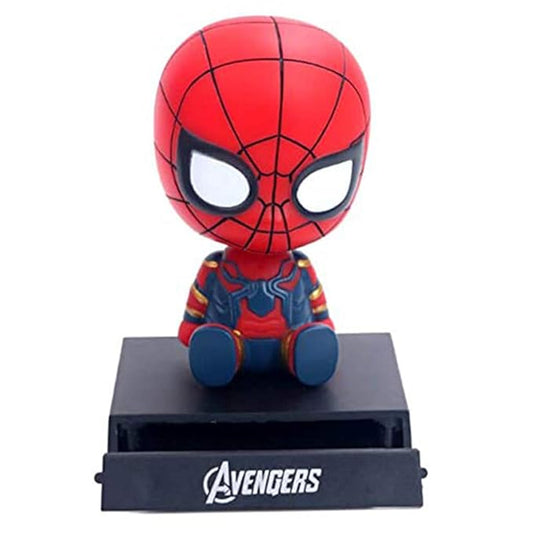 Spiderman (Iron) PVC Bobblehead + Phone Holder | MCU ; Avengers |