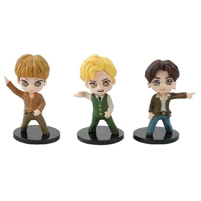 Bts Retro Set Of 7 |7 Cm|| Limited Edition Collectible Action Figure