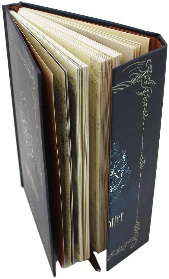 The Key House Figure, Harry Potter Hard Cover Journal Diary Notebook | Rustic Blue Look | Wizard Kid Memorabilia | Potter Heads | Magnetic | 115x168x20 mm, 192 Pages