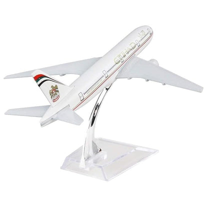 Etihad Airways, Airline Model Aircraft, Aeroplane Diecast Collection Decor, Highly Detailed Airways, 16 Cm, for Adult
