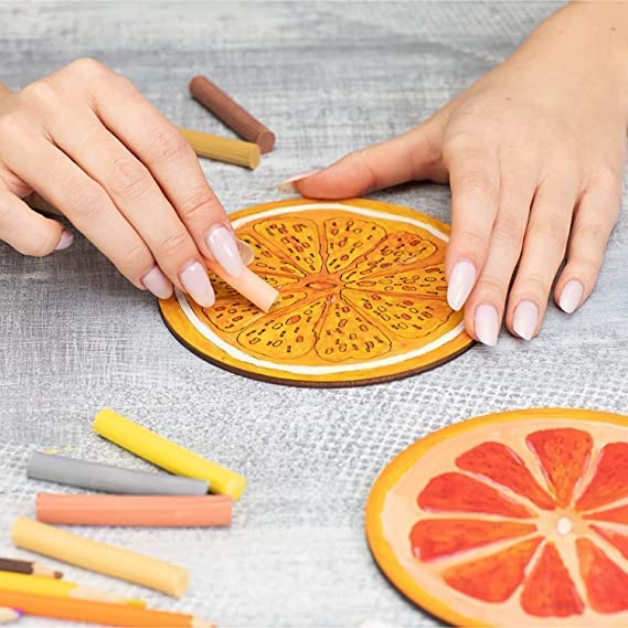 MDF Wood Sheet Craft - Plain Multi for Painting Wooden Sheet Craft - Set of 20-for Decoupage MDF Plains, Resin Art Work & Decoration