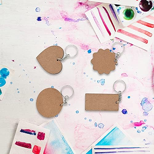 MDF Wood Sheet Craft - Plain Multi for Painting Wooden Sheet Craft - Set of 20-for Decoupage MDF Plains, Resin Art Work & Decoration