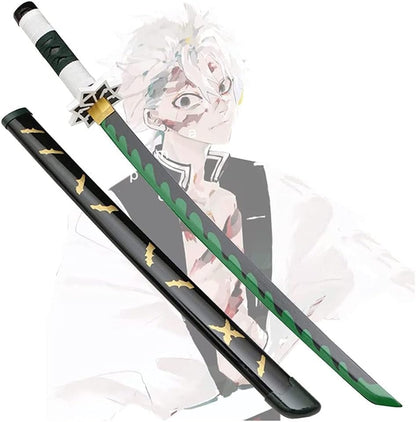 Tanjiro Green Anime Katana Sword Toy for Kids – Samurai Sword with Scabbard | Tanjiro Green Blade Ninja Cosplay Sword for Halloween Costume, Role Play & Anime Fans (104 cm)