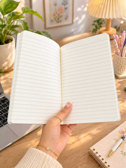 Set of 10 A5 Notebooks (21x14 cm) with Cartoon Pen | 100 Pages Each | Cute Aesthetic Designs | School, College & Office Use (COD NOT AVAILABLE)