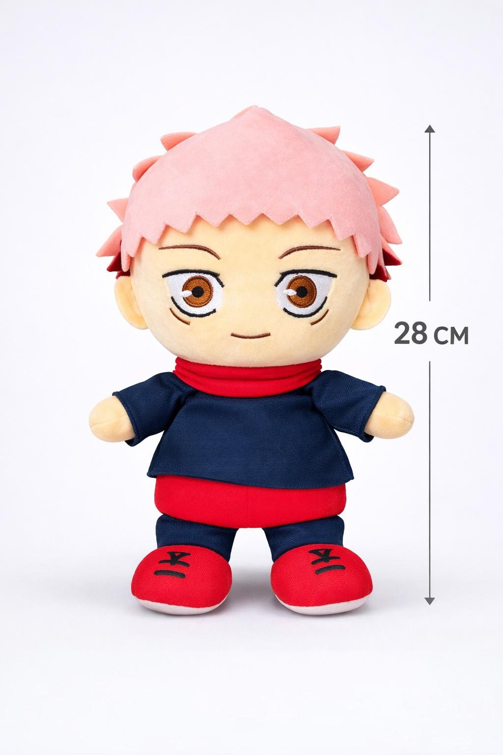 Yuji Itadori Inspired Plush Toy 28 CM – Anime Soft Stuffed Doll | Cute Gift for Kids, Boys, Girls & Anime Fans