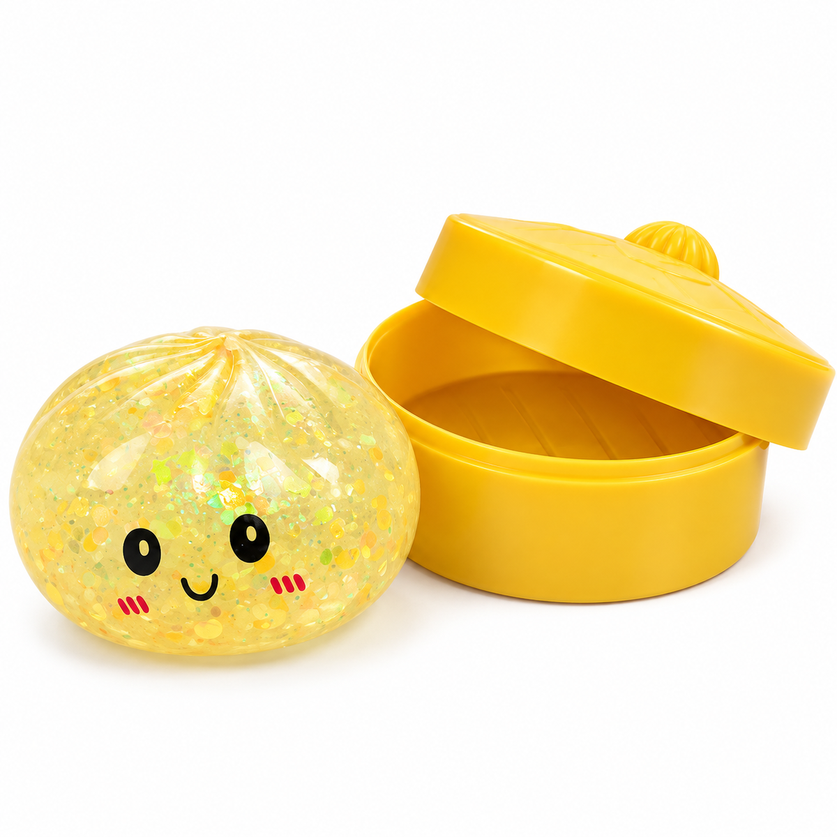 Cute Momo Squishy Toy with Storage Box, Light Up Soft Squeeze Toy for Kids & Adults – 1 Pc ( Cod Not Availble)