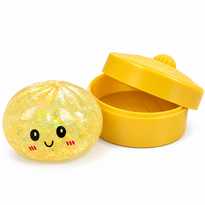 Cute Momo Squishy Toy with Storage Box, Light Up Soft Squeeze Toy for Kids & Adults – 1 Pc ( Cod Not Availble)