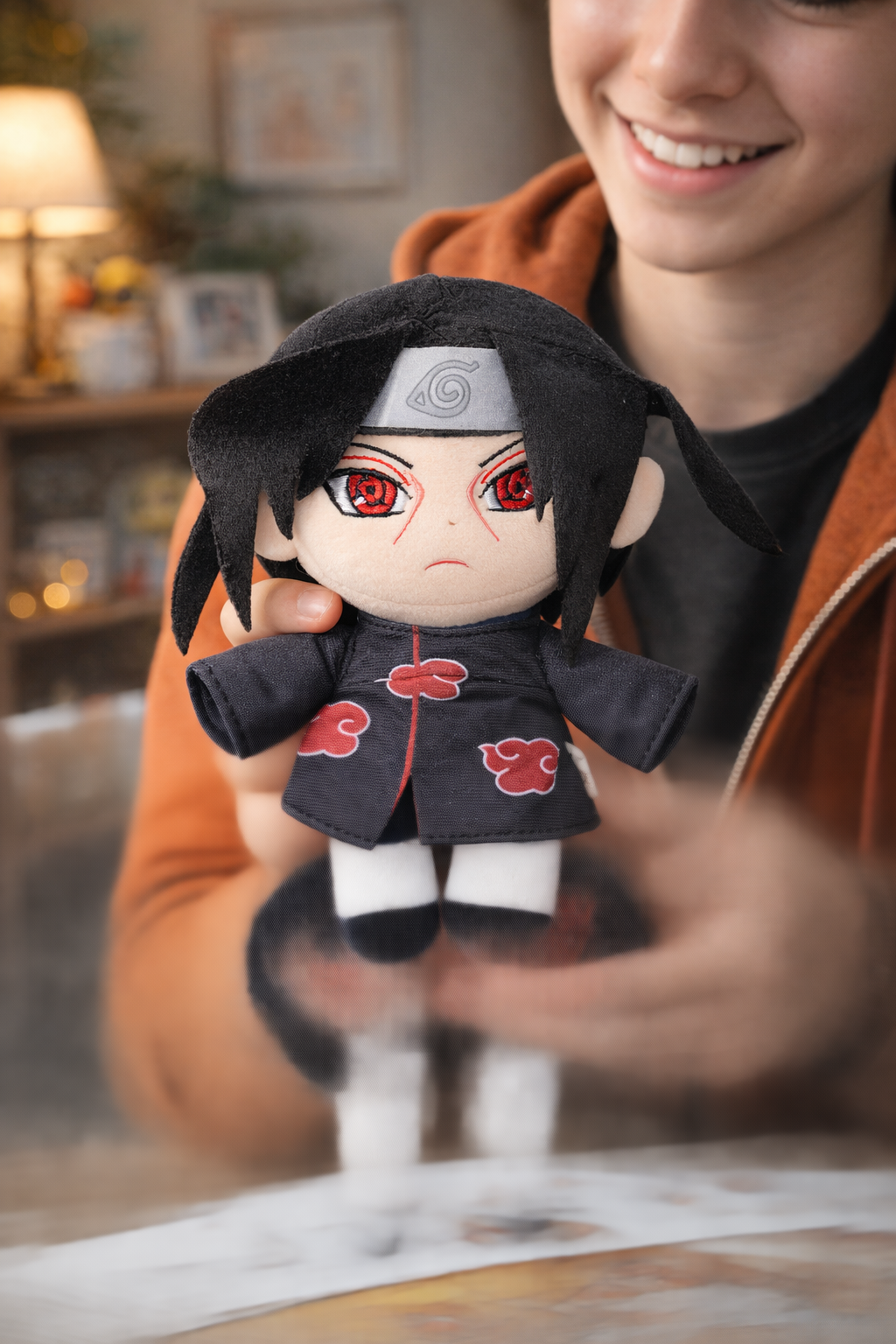 Itachi Inspired Anime Plush Toy – 8.5 Inch Soft Stuffed Doll | Premium Quality Anime Gift for Kids & Naruto Fans