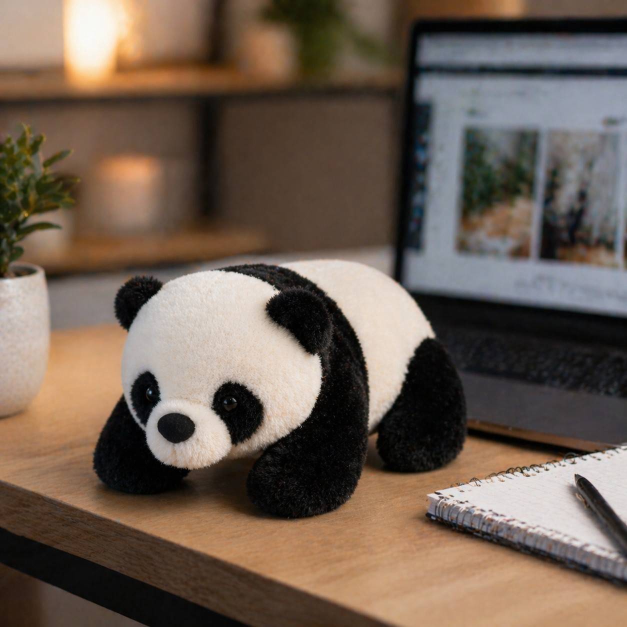 Panda Piku Soft Toy – 28cm Cute Panda Plush Toy for Kids, Ultra Soft & Huggable Teddy, Gift for Boys & Girls