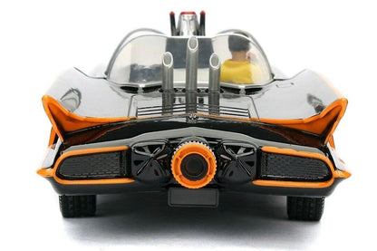 Jada Toys 98259 1966 Classic TV Series Batmobile With Batman And Robin Figures 1/24 Scale Diecast Model, Multicolor ( COD NOT AVAILABLE)