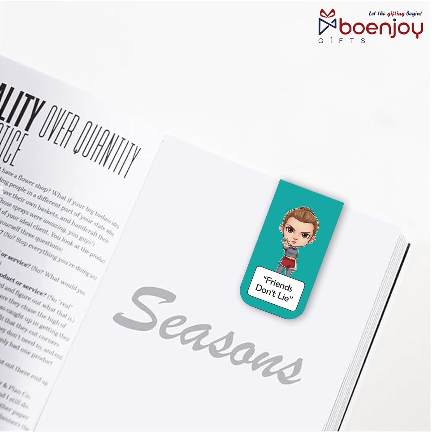 Stranger Things Bookmark Set of 10-8 Magnetic Bookmarks + 2 Paper Bookmarks for Book Lovers, Aesthetic Bookmarks, Magnetic Bookmarks for Readers (11 x 2.9 cm) Chbbi