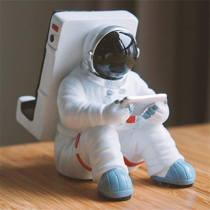 Phone Holder for Desk, Creative Astronaut Cell Phone Stand Tablets Phone Holder Adjustable Phone Supporter for iPhone, Ipad, Samsung Phone