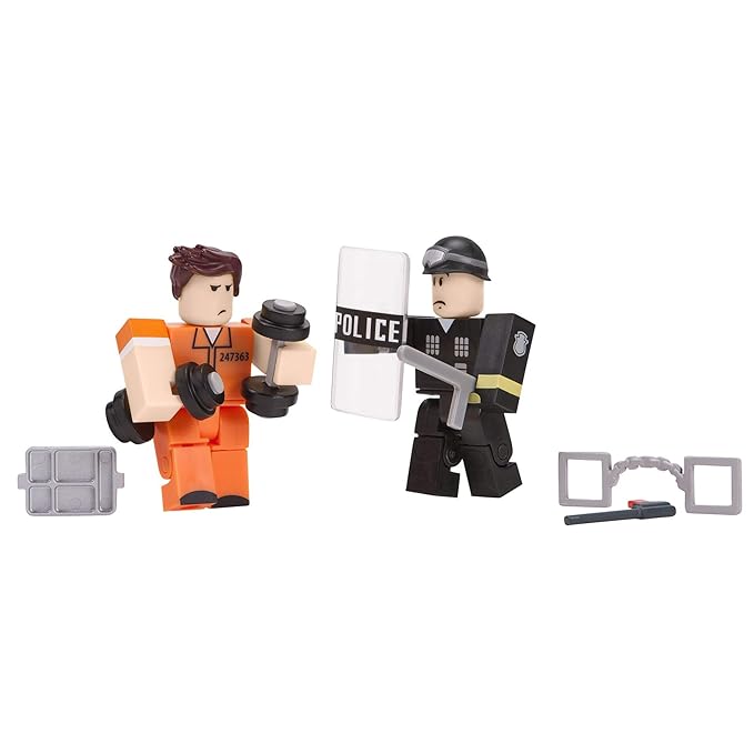 Roblox Action Figure Collection - Prison Life Playset- 8-Piece Collectible Pack