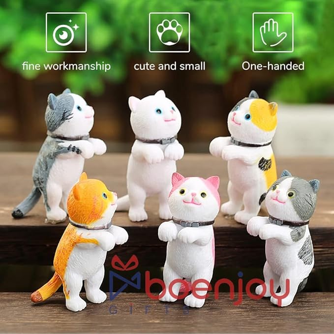 Cat Miniature Figures set of 6