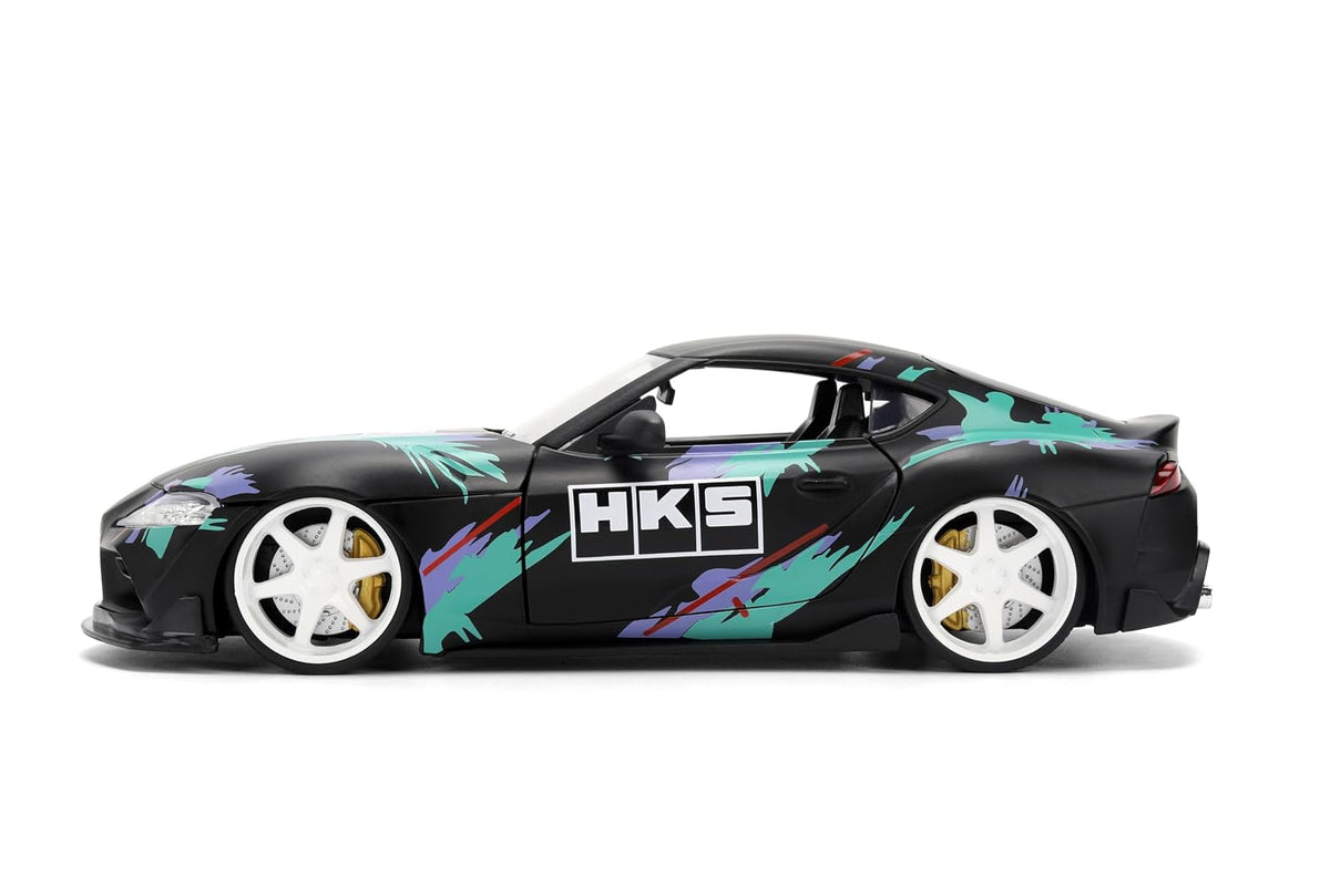 Jada 2020 Toyota GR Supra HKS, Black/Green Toys 37023-1/24 Scale Diecast Model Car ( COD NOT AVAILABLE0