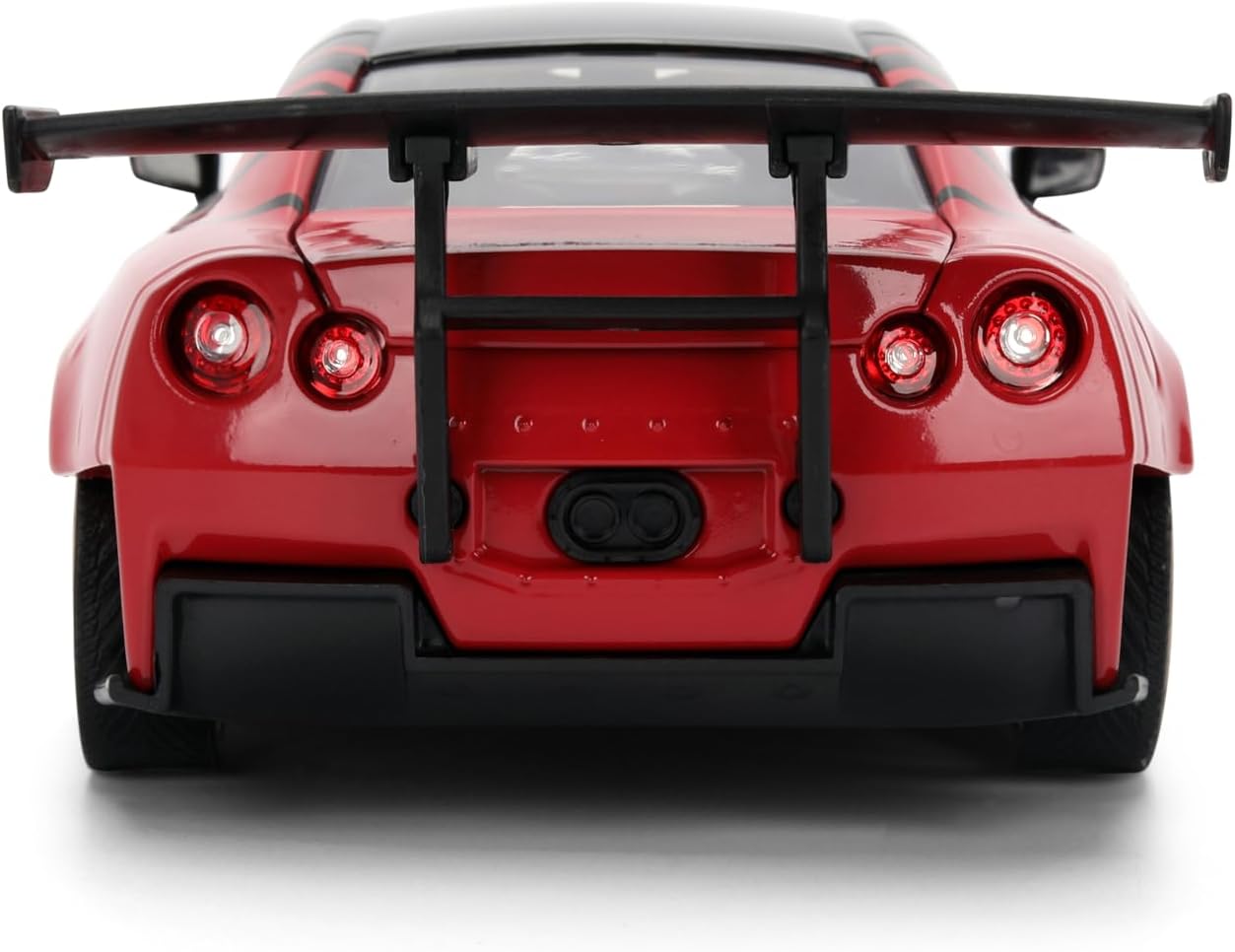 Jada 2009 Nissan GT-R Ben Sopra HSK Advan, Black/Red Toys 37022-1/24 Scale Diecast Model Car( COD NOT AVAILABLE)