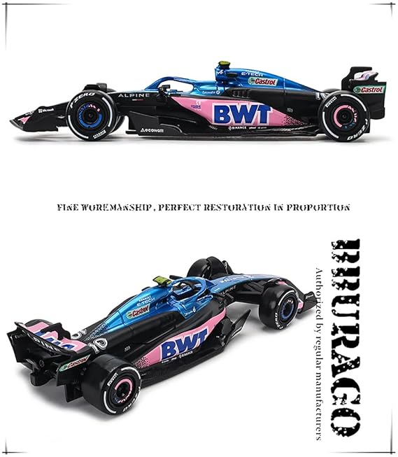 Xiangtat 1/43 Bburago 1:43 F1 2023 Alpine F1 Team A523 10# Pierre Gasly Alloy Car Die Cast Car Model Collection Gift