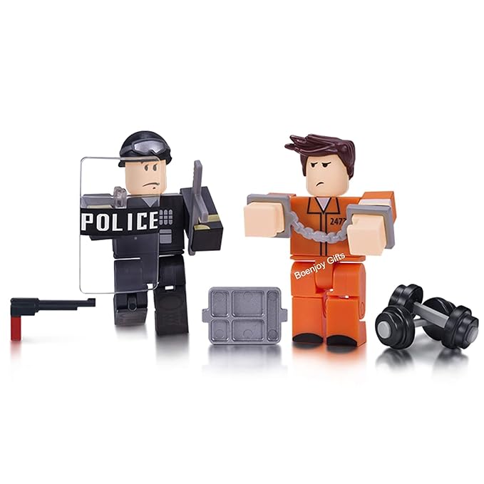 Roblox Action Figure Collection - Prison Life Playset- 8-Piece Collectible Pack