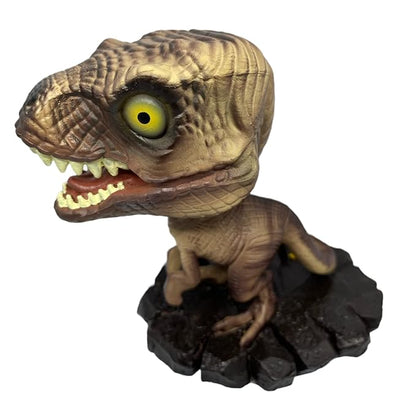 Dino (Brown) Polyresin Bobble Head | 10 Cm | Jurassic Park ; Trex |