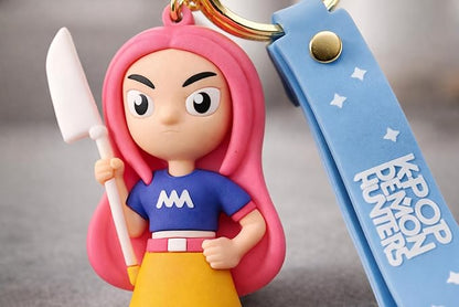 K POP Demon Hunters Keychains- Cute Anime Key Ring for Girls | Silicone Key Chain, Bag Charm | Stylish Gift for Kids & Women
