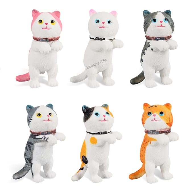 Cat Miniature Figures set of 6